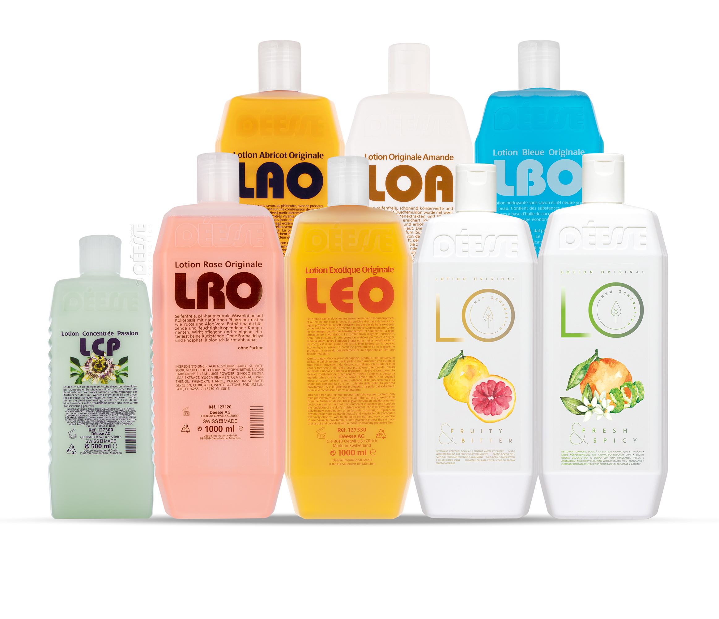 Produits pour le bain Déesse : lotions parfumées